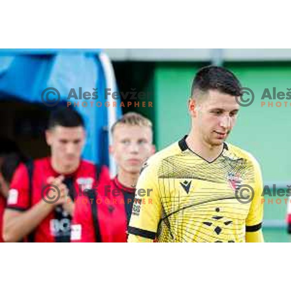 Denis Pintol during Prva liga Telemach 2025/2026 football match between Primorje and Maribor in Ajdovscina, Slovenia on August 10, 2025
