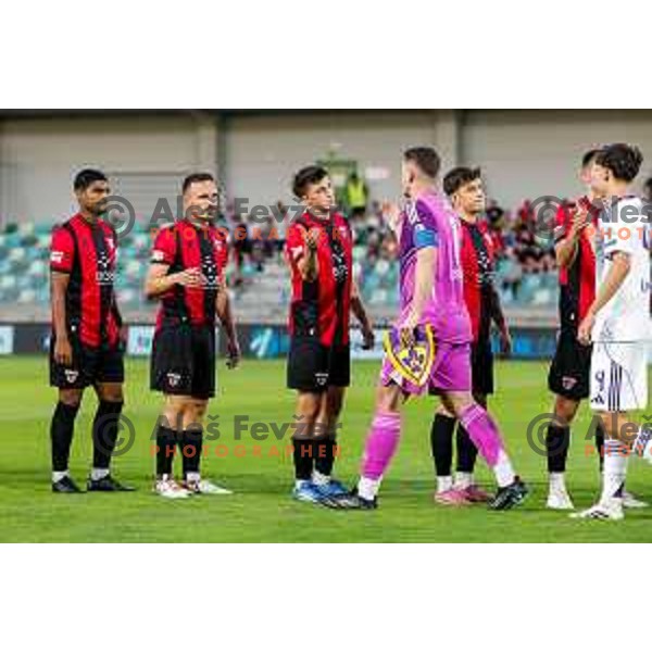 in action during Prva liga Telemach 2025/2026 football match between Primorje and Maribor in Ajdovscina, Slovenia on August 10, 2025
