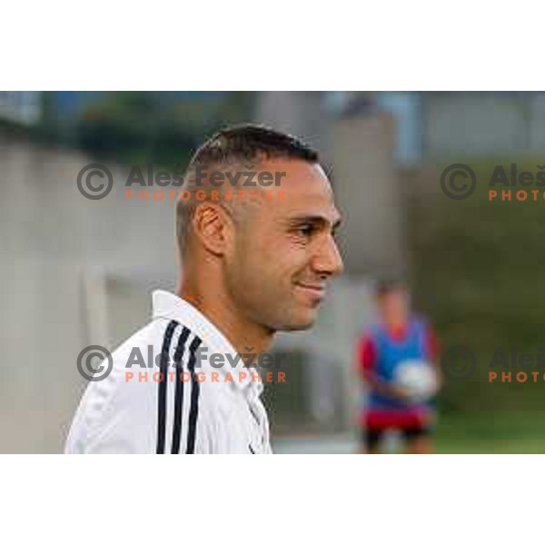 Tugberk Tanrivermis during Prva liga Telemach 2025/2026 football match between Primorje and Maribor in Ajdovscina, Slovenia on August 10, 2025