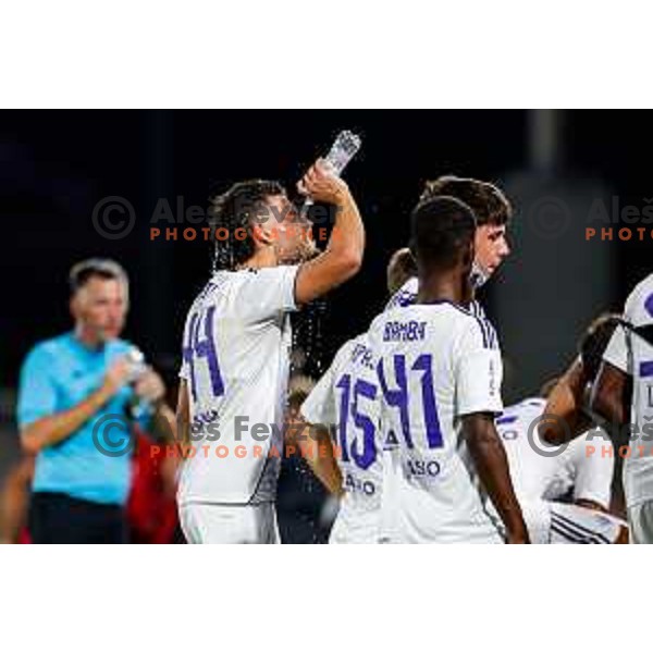 in action during Prva liga Telemach 2025/2026 football match between Primorje and Maribor in Ajdovscina, Slovenia on August 10, 2025