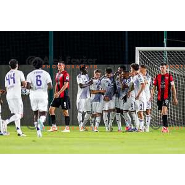 in action during Prva liga Telemach 2025/2026 football match between Primorje and Maribor in Ajdovscina, Slovenia on August 10, 2025