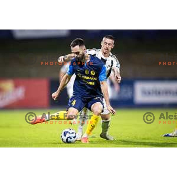 in action during Prva liga Telemach 2025/26 football match between NK Celje and NK Mura in Stadion z’dezele, Celje, Slovenia on August 10, 2025. Photo: Jure Banfi