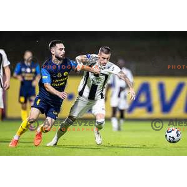 in action during Prva liga Telemach 2025/26 football match between NK Celje and NK Mura in Stadion z’dezele, Celje, Slovenia on August 10, 2025. Photo: Jure Banfi