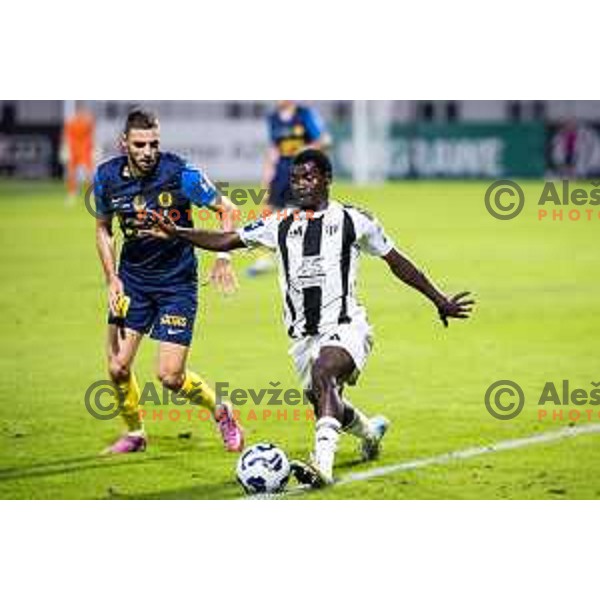 in action during Prva liga Telemach 2025/26 football match between NK Celje and NK Mura in Stadion z’dezele, Celje, Slovenia on August 10, 2025. Photo: Jure Banfi