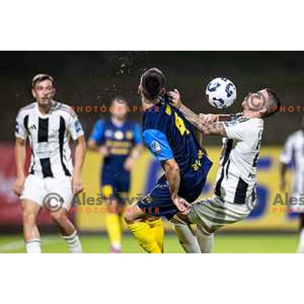 Dario Bizinger in action during Prva liga Telemach 2025/26 football match between NK Celje and NK Mura in Stadion z’dezele, Celje, Slovenia on August 10, 2025. Photo: Jure Banfi