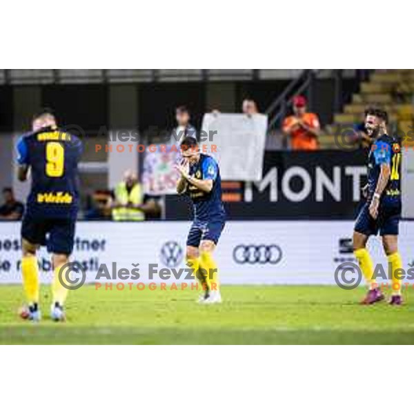 in action during Prva liga Telemach 2025/26 football match between NK Celje and NK Mura in Stadion z’dezele, Celje, Slovenia on August 10, 2025. Photo: Jure Banfi