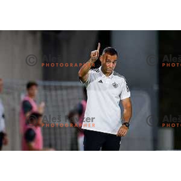 Tugberk Tanrivermis during Prva liga Telemach 2025/2026 football match between Primorje and Maribor in Ajdovscina, Slovenia on August 10, 2025