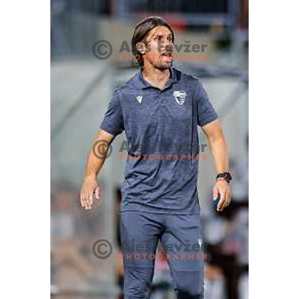Milan Andjelkovic during Prva liga Telemach 2025/2026 football match between Primorje and Maribor in Ajdovscina, Slovenia on August 10, 2025