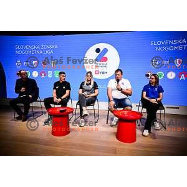 during 1.ZNL press conference before start of 2025/2026 football season in Ljubljana, Slovenia on August 12, 2025