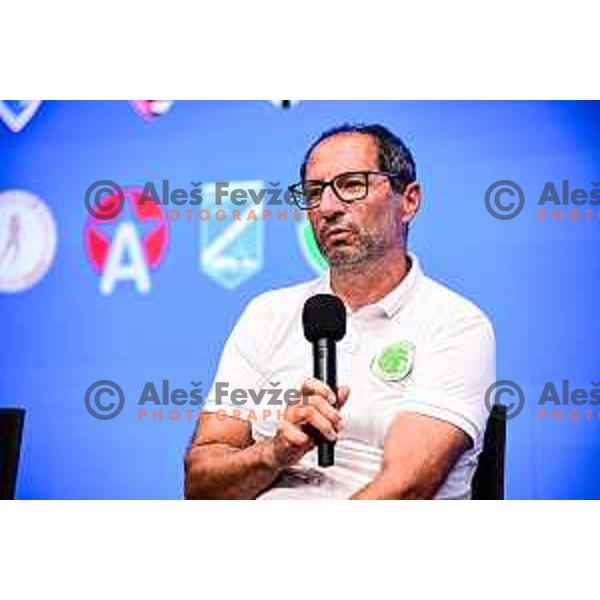 Marko Jordan during 1.ZNL press conference before start of 2025/2026 football season in Ljubljana, Slovenia on August 12, 2025