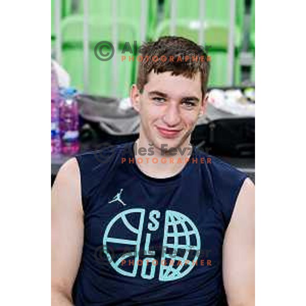 of Slovenia National Basketball team during practice session in Ljubljana, Slovenia on August 13, 2025