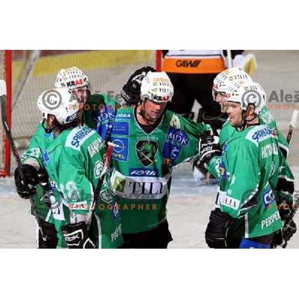 at ice-hockey match Tilia Olimpija- Graz 99ers in Ebel league, played in Hala Tivoli, Ljubljana 26.10.2008. Tilia Olimpija won 5:2 