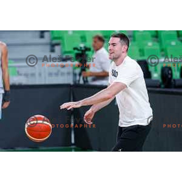 of Slovenia National Basketball team during practice session in Ljubljana, Slovenia on August 13, 2025