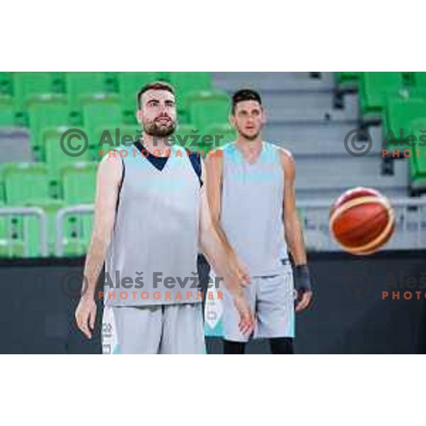 of Slovenia National Basketball team during practice session in Ljubljana, Slovenia on August 13, 2025