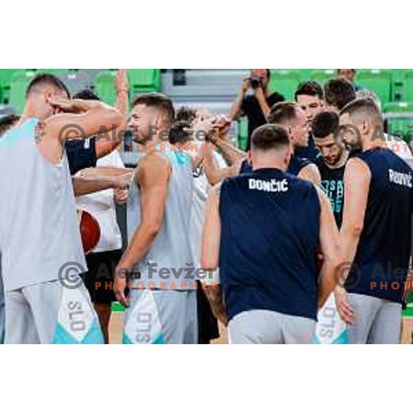 Edo Muric of Slovenia National Basketball team during practice session in Ljubljana, Slovenia on August 13, 2025