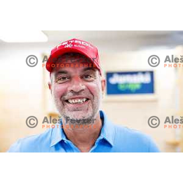 Ales Brezavscek, head coach of Slovenia Alpine Speed team during press conference in Ljubljana, Slovenia on August 13, 2025