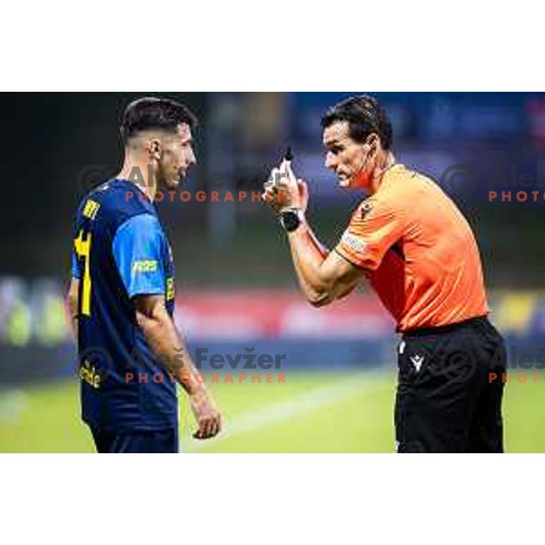 in action during UEFA Conference League 2025/26 qualification football match between NK Celje (SLO) and FC Lugano (SUI) in Stadion z’dezele, Celje, Slovenia on August 14, 2025. Photo: Jure Banfi