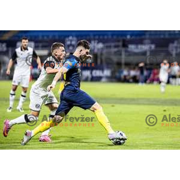 in action during UEFA Conference League 2025/26 qualification football match between NK Celje (SLO) and FC Lugano (SUI) in Stadion z’dezele, Celje, Slovenia on August 14, 2025. Photo: Jure Banfi