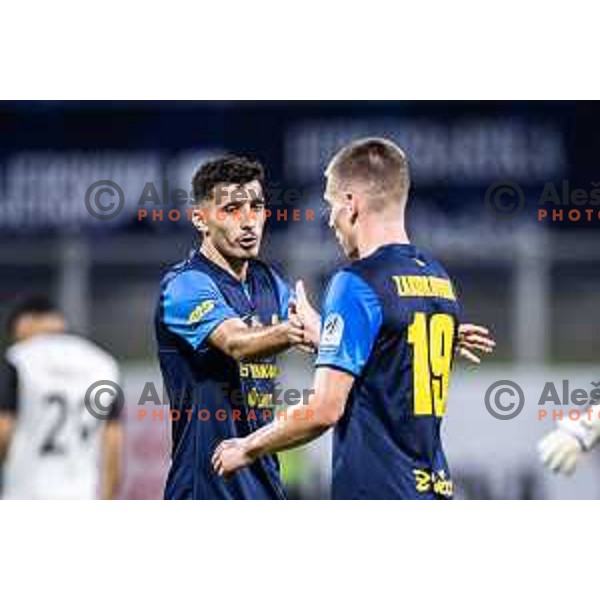 in action during UEFA Conference League 2025/26 qualification football match between NK Celje (SLO) and FC Lugano (SUI) in Stadion z’dezele, Celje, Slovenia on August 14, 2025. Photo: Jure Banfi
