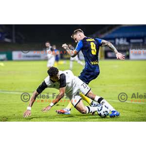 in action during UEFA Conference League 2025/26 qualification football match between NK Celje (SLO) and FC Lugano (SUI) in Stadion z’dezele, Celje, Slovenia on August 14, 2025. Photo: Jure Banfi