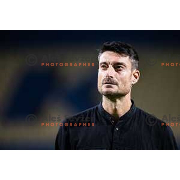 Albert Riera, head coach of NK Celje during UEFA Conference League 2025/26 qualification football match between NK Celje (SLO) and FC Lugano (SUI) in Stadion z’dezele, Celje, Slovenia on August 14, 2025. Photo: Jure Banfi