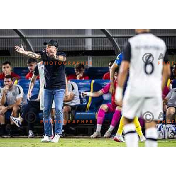 Mattia Croci Torti, head coach of FC Lugano during UEFA Conference League 2025/26 qualification football match between NK Celje (SLO) and FC Lugano (SUI) in Stadion z’dezele, Celje, Slovenia on August 14, 2025. Photo: Jure Banfi