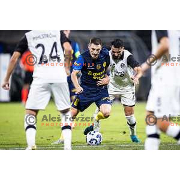 in action during UEFA Conference League 2025/26 qualification football match between NK Celje (SLO) and FC Lugano (SUI) in Stadion z’dezele, Celje, Slovenia on August 14, 2025. Photo: Jure Banfi