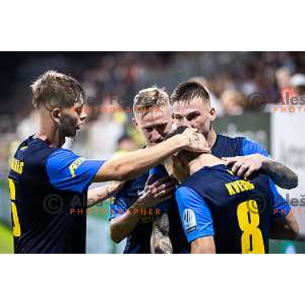 in action during UEFA Conference League 2025/26 qualification football match between NK Celje (SLO) and FC Lugano (SUI) in Stadion z’dezele, Celje, Slovenia on August 14, 2025. Photo: Jure Banfi