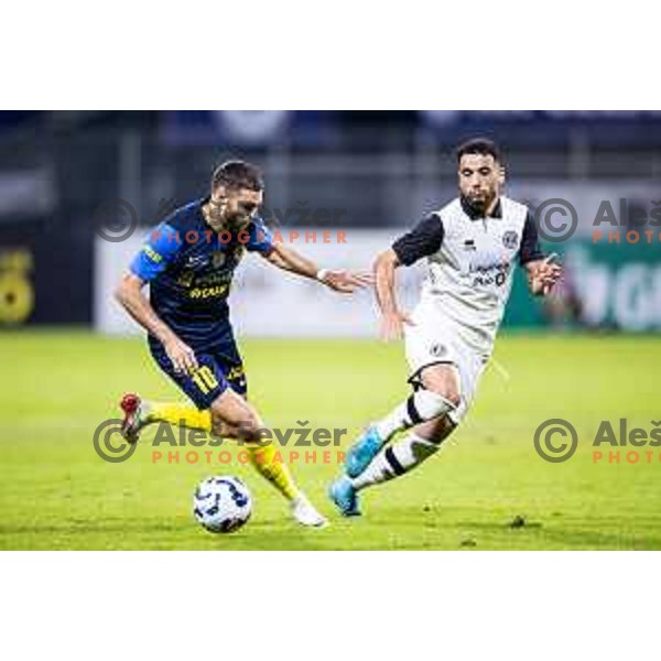 Danijel Sturm in action during UEFA Conference League 2025/26 qualification football match between NK Celje (SLO) and FC Lugano (SUI) in Stadion z’dezele, Celje, Slovenia on August 14, 2025. Photo: Jure Banfi