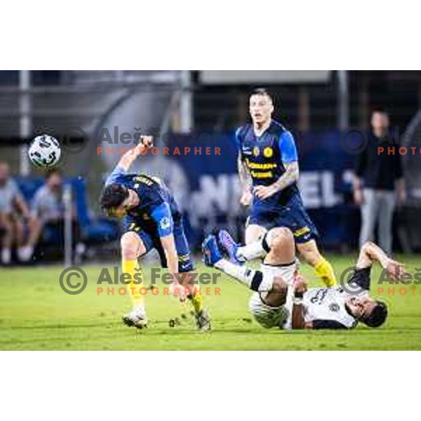 in action during UEFA Conference League 2025/26 qualification football match between NK Celje (SLO) and FC Lugano (SUI) in Stadion z’dezele, Celje, Slovenia on August 14, 2025. Photo: Jure Banfi