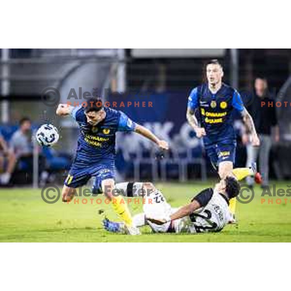 in action during UEFA Conference League 2025/26 qualification football match between NK Celje (SLO) and FC Lugano (SUI) in Stadion z’dezele, Celje, Slovenia on August 14, 2025. Photo: Jure Banfi