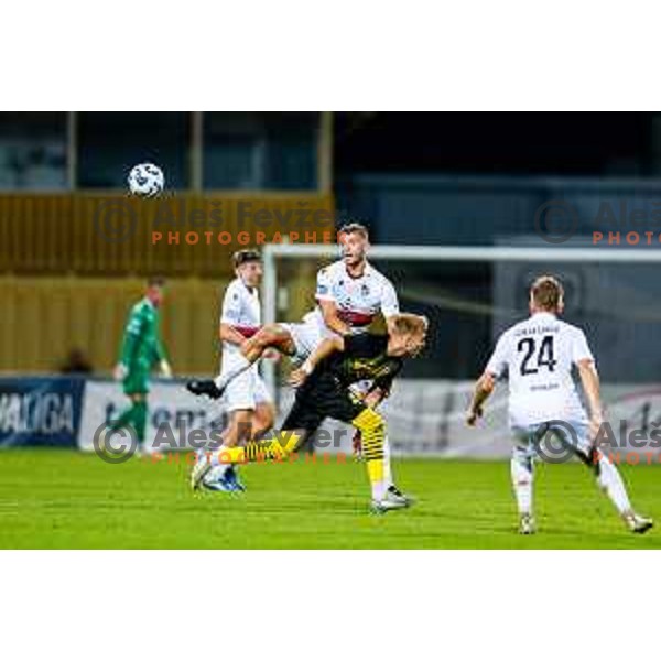 Alexander Stozinic in action during Prva liga Telemach 2025/2026 football match between Kalcer Radomlje and Primorje in Domzale, Slovenia on August 15, 2025