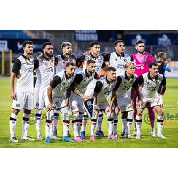 Lugano FC starting eleven during UEFA Conference League 2025/26 qualification football match between NK Celje (SLO) and FC Lugano (SUI) in Stadion z’dezele, Celje, Slovenia on August 14, 2025. Photo: Jure Banfi
