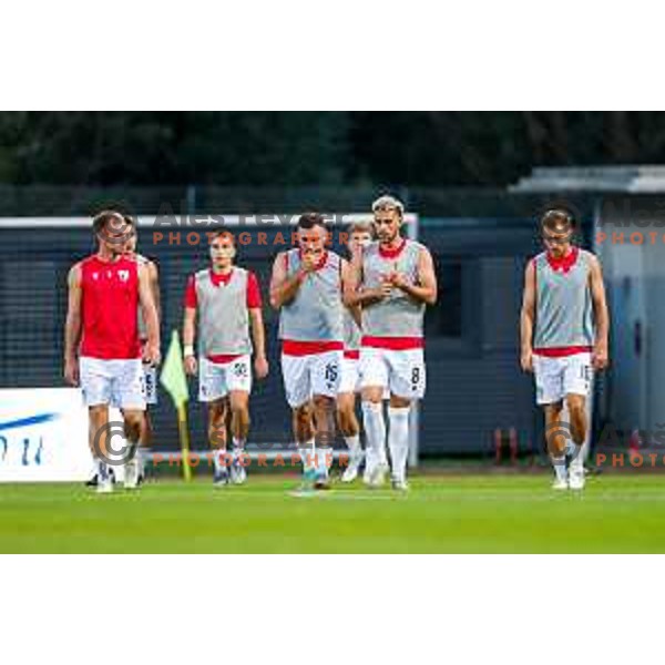 in action during Prva liga Telemach 2025/2026 football match between Kalcer Radomlje and Primorje in Domzale, Slovenia on August 15, 2025