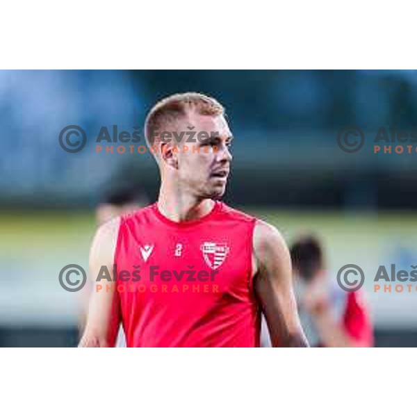in action during Prva liga Telemach 2025/2026 football match between Kalcer Radomlje and Primorje in Domzale, Slovenia on August 15, 2025