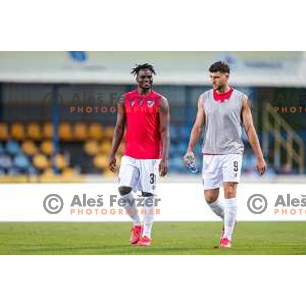 in action during Prva liga Telemach 2025/2026 football match between Kalcer Radomlje and Primorje in Domzale, Slovenia on August 15, 2025