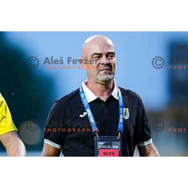 in action during Prva liga Telemach 2025/2026 football match between Kalcer Radomlje and Primorje in Domzale, Slovenia on August 15, 2025