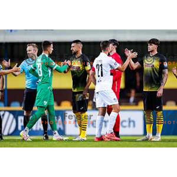 in action during Prva liga Telemach 2025/2026 football match between Kalcer Radomlje and Primorje in Domzale, Slovenia on August 15, 2025