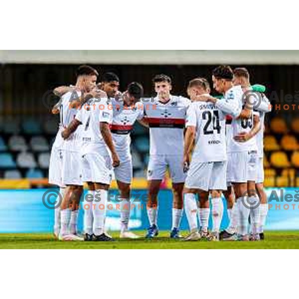 in action during Prva liga Telemach 2025/2026 football match between Kalcer Radomlje and Primorje in Domzale, Slovenia on August 15, 2025