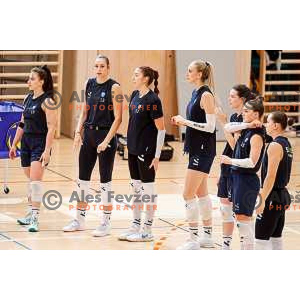 of Slovenia Women\'s National Volleyball team during preparation match between Slovenia and Belgium in Ljubljana, Slovenia on August 16, 2025