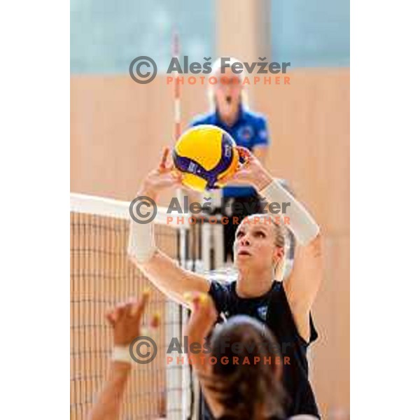 of Slovenia Women\'s National Volleyball team during preparation match between Slovenia and Belgium in Ljubljana, Slovenia on August 16, 2025