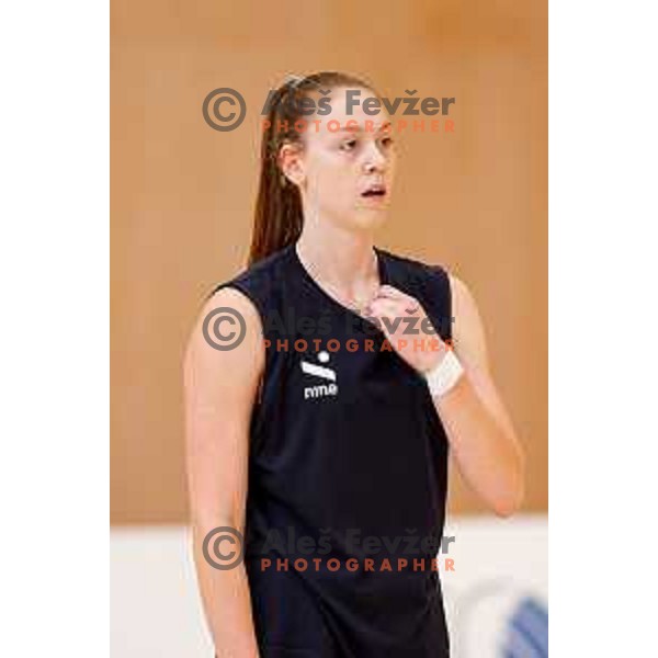 of Slovenia Women\'s National Volleyball team during preparation match between Slovenia and Belgium in Ljubljana, Slovenia on August 16, 2025