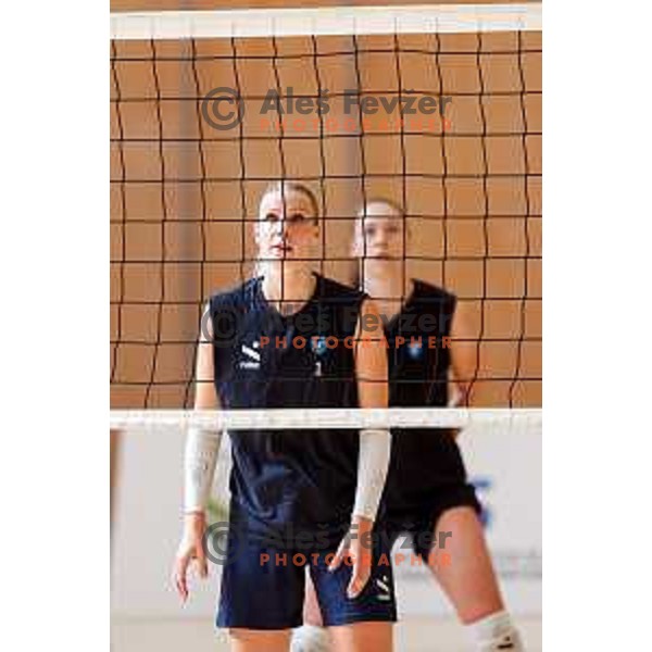 of Slovenia Women\'s National Volleyball team during preparation match between Slovenia and Belgium in Ljubljana, Slovenia on August 16, 2025