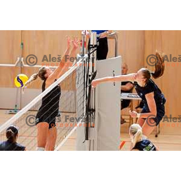 of Slovenia Women\'s National Volleyball team during preparation match between Slovenia and Belgium in Ljubljana, Slovenia on August 16, 2025