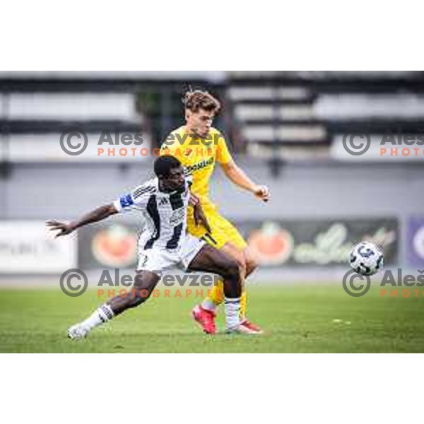 Saad Fana in action during Prva liga Telemach 2025/26 football match between NS Mura and NK Domzale in Fazanerija, Murska Sobota, Slovenia on August 16, 2025. Photo: Jure Banfi