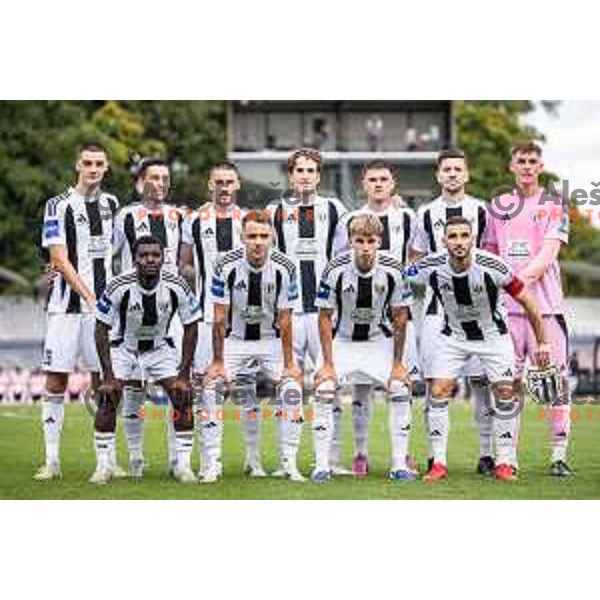 NK Mura starting eleven during Prva liga Telemach 2025/26 football match between NS Mura and NK Domzale in Fazanerija, Murska Sobota, Slovenia on August 16, 2025. Photo: Jure Banfi