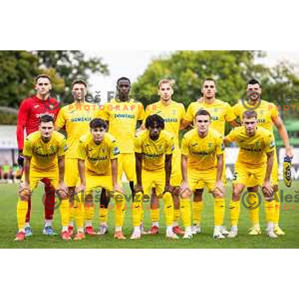 NK Domzale starting eleven during Prva liga Telemach 2025/26 football match between NS Mura and NK Domzale in Fazanerija, Murska Sobota, Slovenia on August 16, 2025. Photo: Jure Banfi