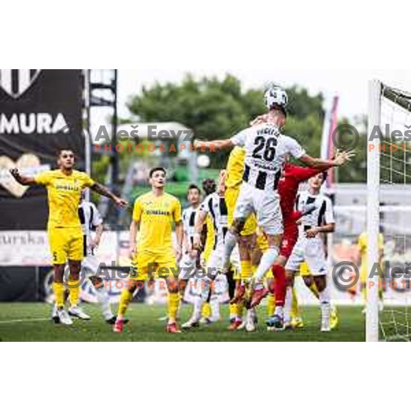 Borna Proleta in action during Prva liga Telemach 2025/26 football match between NS Mura and NK Domzale in Fazanerija, Murska Sobota, Slovenia on August 16, 2025. Photo: Jure Banfi