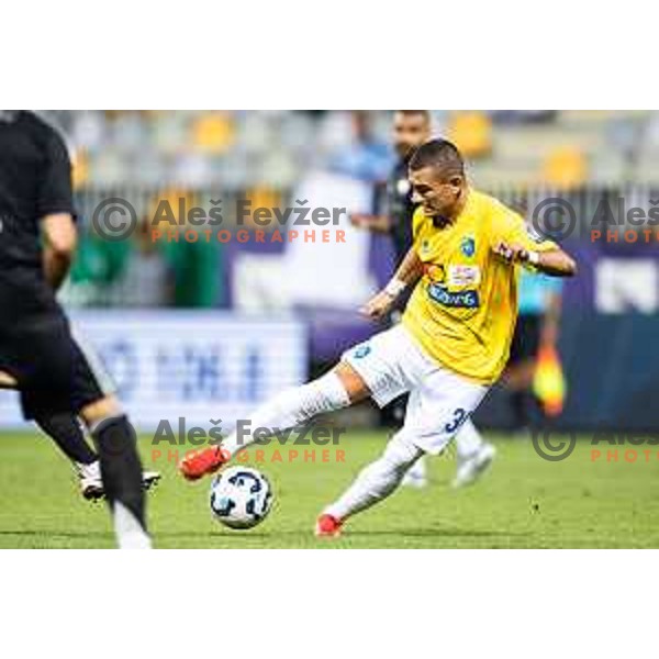 in action during Prva liga Telemach 2025/26 football match between NK Maribor and NK Bravo Big Bang in Ljudski vrt, Maribor, Slovenia on August 16, 2025. Photo: Jure Banfi
