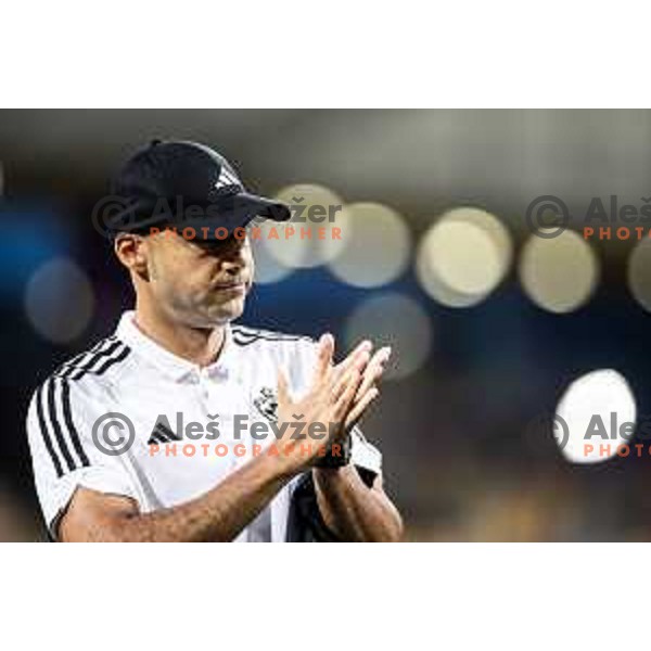 Tugberk Tanrivermis, head coach of NK Maribor during Prva liga Telemach 2025/26 football match between NK Maribor and NK Bravo Big Bang in Ljudski vrt, Maribor, Slovenia on August 16, 2025. Photo: Jure Banfi